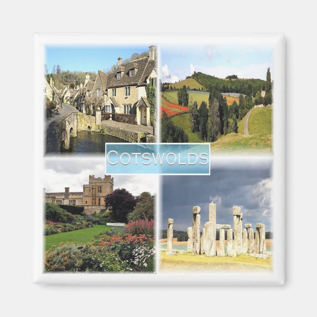 Imán ENG049 COTSWOLDS, Inglaterra, Europa, Fridge (Frente)