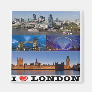Imán ENG065 LONDRES "I LOVE", Inglaterra, Fridge