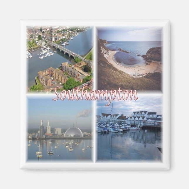 Imán ENG075 SOUTHAMPTON, Inglaterra, Europa, Fridge (Frente)