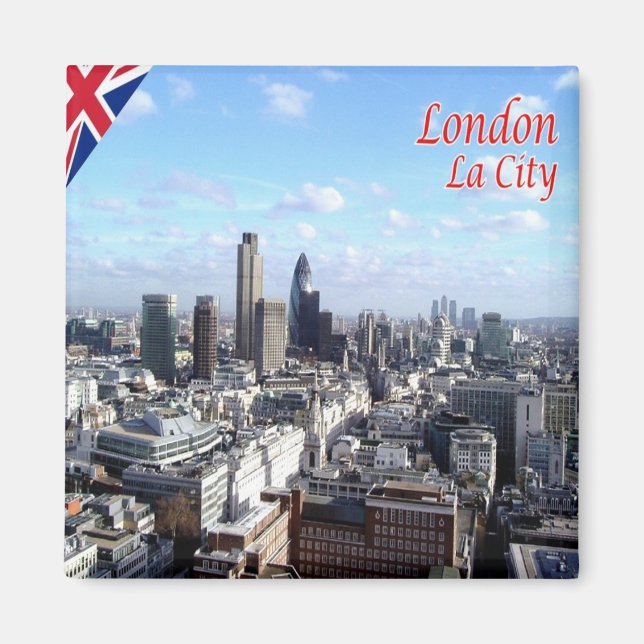 Imán ENG089 CIUDAD DE LONDRES, Inglaterra, Europa, Frid (Frente)