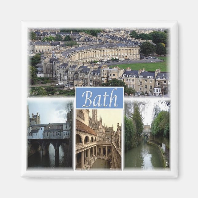 Imán ENG097 BATH SOMERSET, Inglaterra, Fridge (Frente)