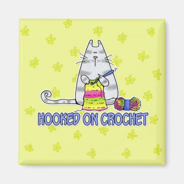 Imán enganchado con crochet (Frente)