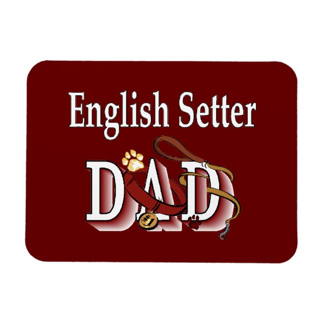 Imán English Setter Dad (Horizontal)