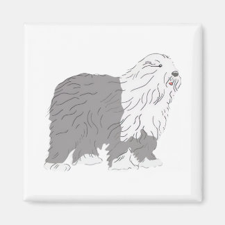 Imán English Sheepdog