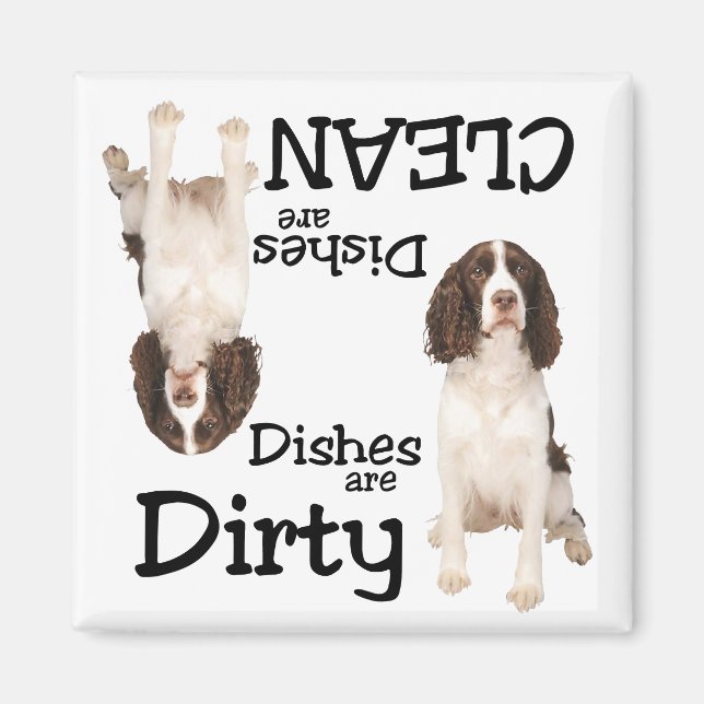 Imán English Springer Spaniel Amantes del lavavajillas  (Frente)