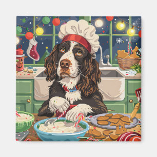 Imán English Springer Spaniel Hornear en días festivos: