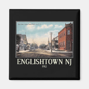 Imán Englishtown, Nueva Jersey, Vintage