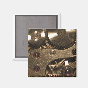 Imán Engranajes de reloj de metal Steampunk