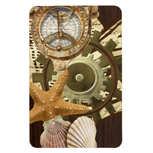 Imán Engranajes náuticos de Steampunk