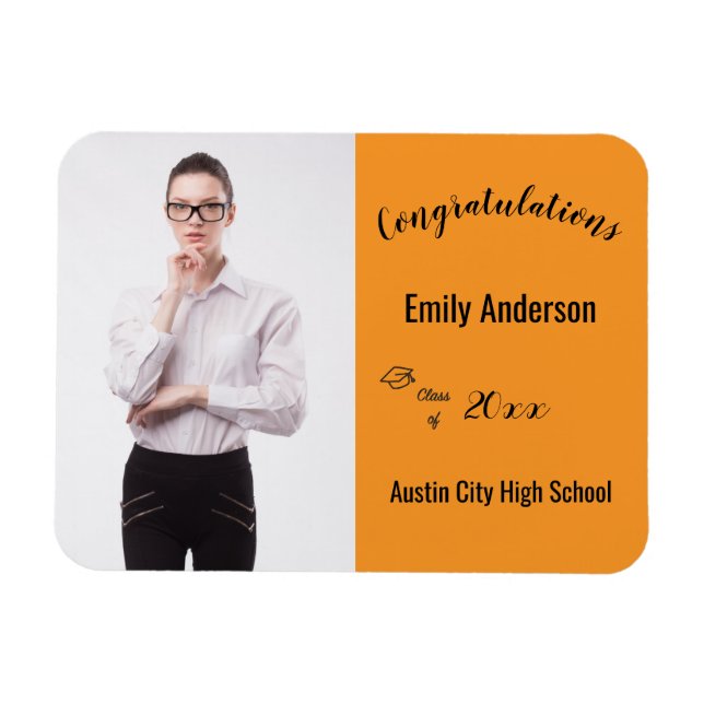 Imán Enhorabuena Escuela de posgrado de posgrado (Horizontal)