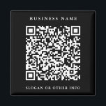 Imán Enlace a sitio web de código QR para negocios simp<br><div class="desc">Cree su propio imán de negocios personalizado con un enlace a un sitio web de código QR. Para una personalización más avanzada de este diseño,  haga clic en el BOTÓN HERRAMIENTA DE DISEÑO AZUL.</div>