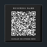 Imán Enlace a sitio web de código QR para negocios simp<br><div class="desc">Cree su propio imán de negocios personalizado con un enlace a un sitio web de código QR. Para una personalización más avanzada de este diseño,  haga clic en el BOTÓN HERRAMIENTA DE DISEÑO AZUL.</div>