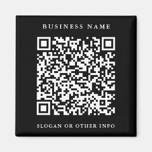 Imán Enlace a sitio web de código QR para negocios simp