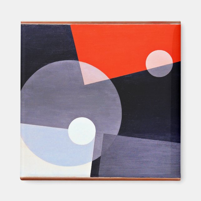 Imán Enm. 7 (26), arte abstracto de Laszlo MoHoly-Nagy (Frente)