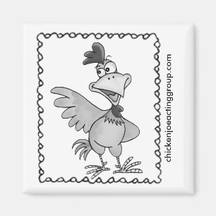 Imán enmarcado Joe del pollo