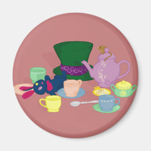 Imán enojado de la fiesta del té