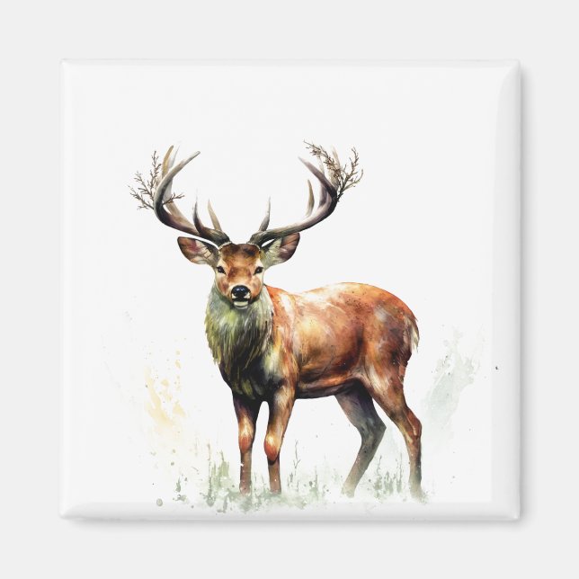 Imán Enorme ciervo rayado (Frente)