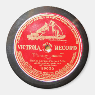 Imán Enrico Caruso Victrola Magnet