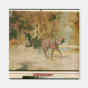 Imán Enrique de Toulouse-Lautrec el una calesa