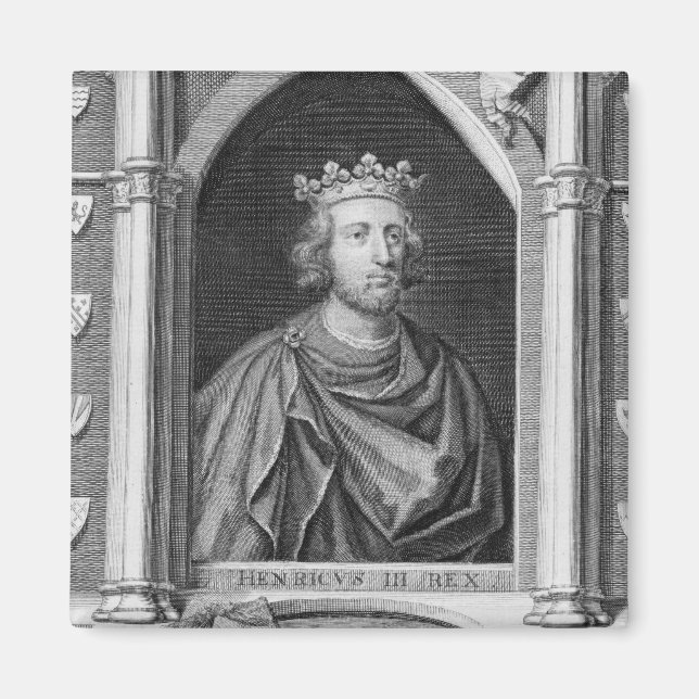 Imán Enrique III (1207-72) Rey de Inglaterra de 1216, e (Frente)