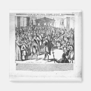 Imán Enrique IV curando a los enfermos de escrúfula