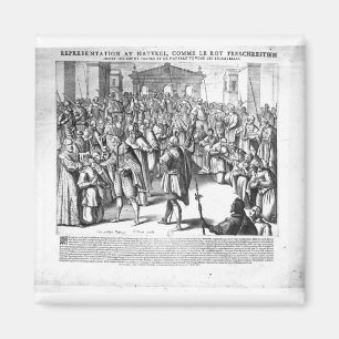 Imán Enrique IV que cura a las víctimas de scrofula