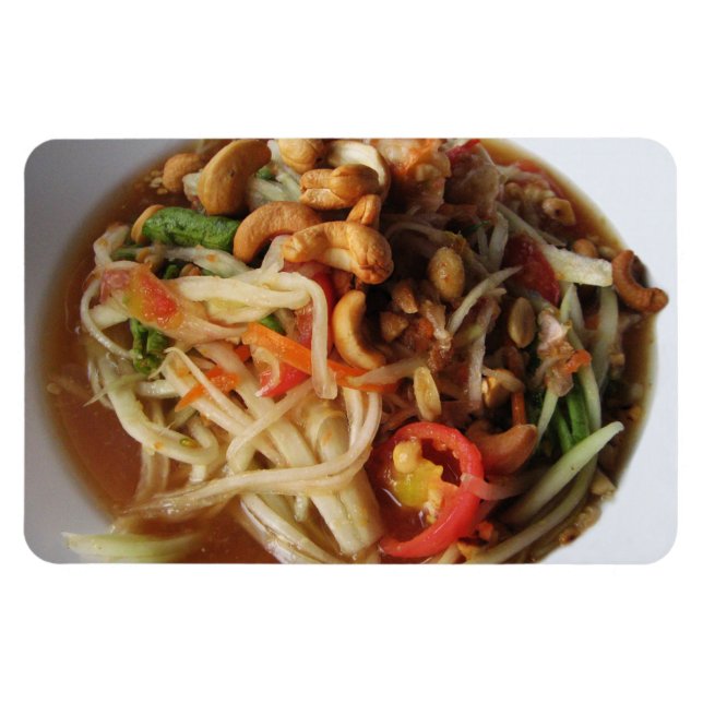 Imán Ensalada de Papaya picante Ayutthaya [Som Tam] con (Horizontal)