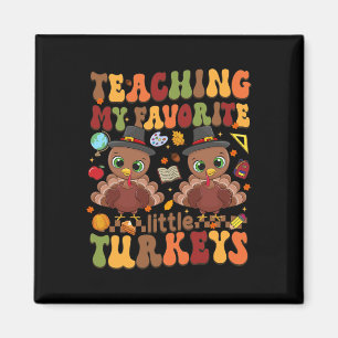 Imán Enseñando a mis pequeños y favoritos pavos gracias