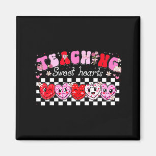 Imán Enseñando Corazones Dulces Floral San Valentín Chi