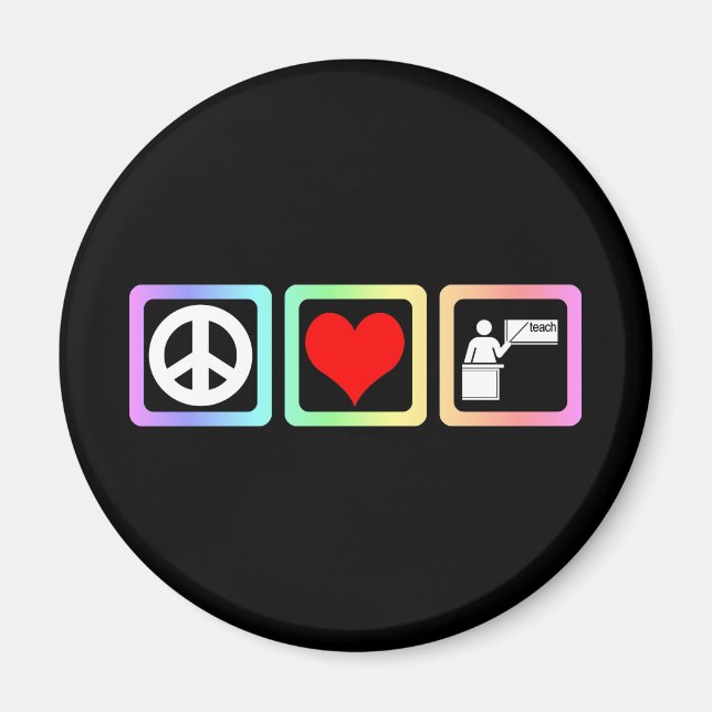 Imán enseñanza del amor de paz (Frente)