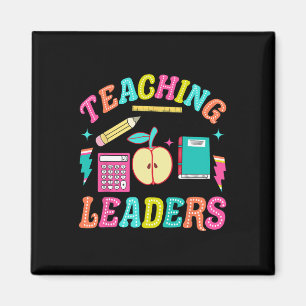 Imán Enseñanza Retro Líderes Futuros Groovy Profesor Es