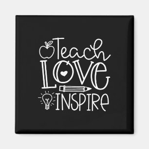 Imán Enseñar Amor Inspirar Retro Profesor Niños Ck Para
