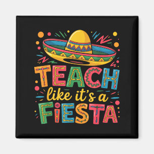 Imán Enseñar como una fiesta maestros sombrero cinco de