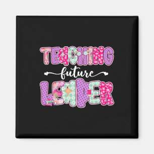 Imán Enseñar Retro Líderes Futuros Profesor Preparado E