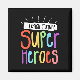 Imán Enseño a futuros superhéroes Maestro Enseñando Peq