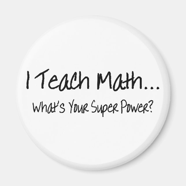 Imán Enseño matemáticas cuál es tu superpoder (Frente)