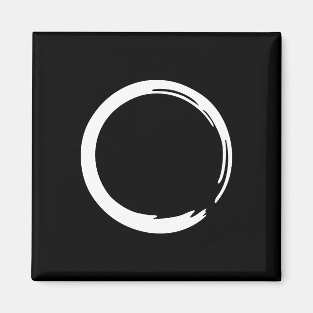 Imán Enso, Zen, Círculo, Símbolo, Budismo, Buda, Medit (Frente)