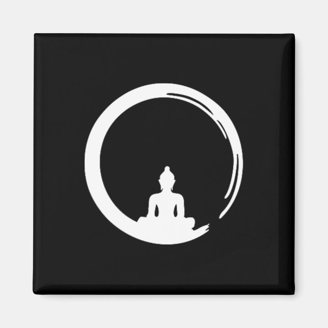 Imán Enso, Zen, Círculo, Símbolo Budismo Buda Meditació (Frente)