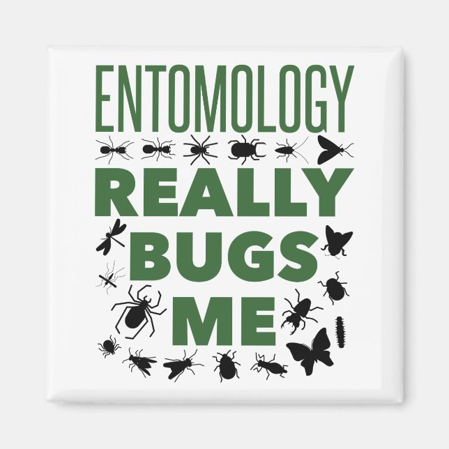 Imán Entomología Realmente Me Entorna Un Entomólogo Gra (Frente)