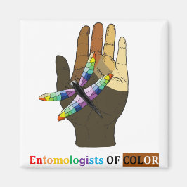 Imán Entomólogos del logo de Color