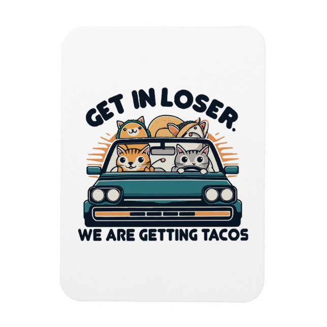 Imán Entra Perdedor, Vamos a Comer Tacos (Vertical)