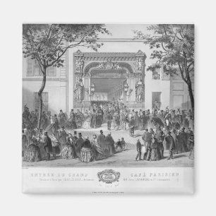 Imán Entrada al "café magnífico Parisien", París