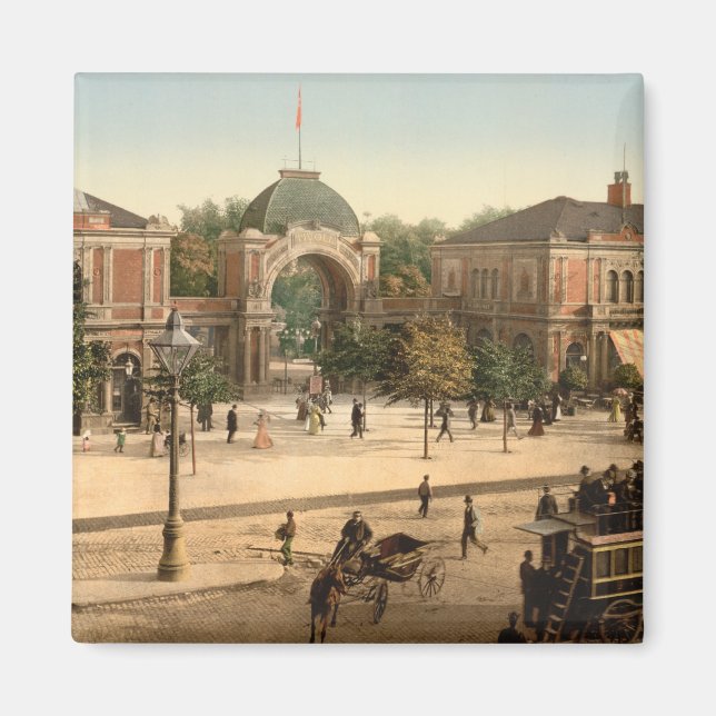 Imán Entrada al Parque Tivoli Copenhague (Frente)