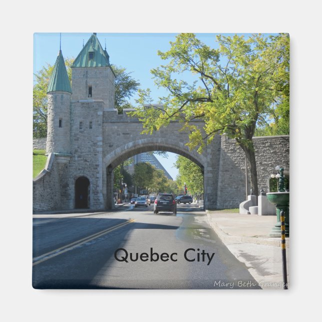 Imán Entrada de la ciudad Ciudad de Quebec (Frente)