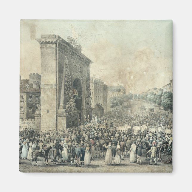 Imán Entrada de Luis XVIII por Porte (Frente)