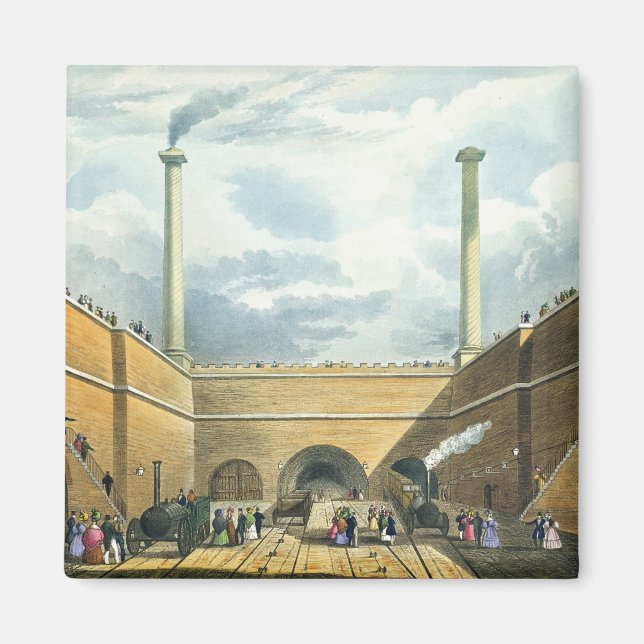 Imán Entrada del ferrocarril en Edge Hill, Liverpool, p (Frente)