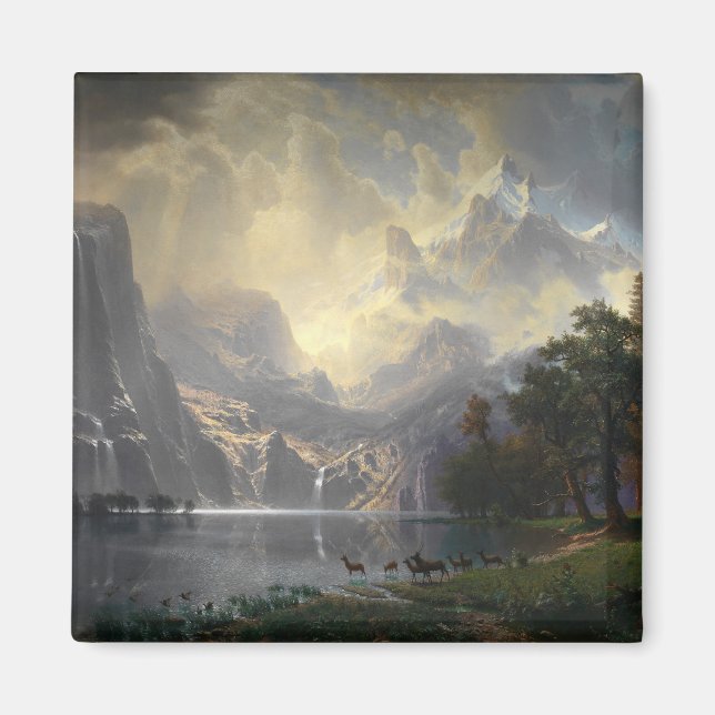 Imán Entre el paisaje montañoso de Sierra Nevada, Calif (Frente)