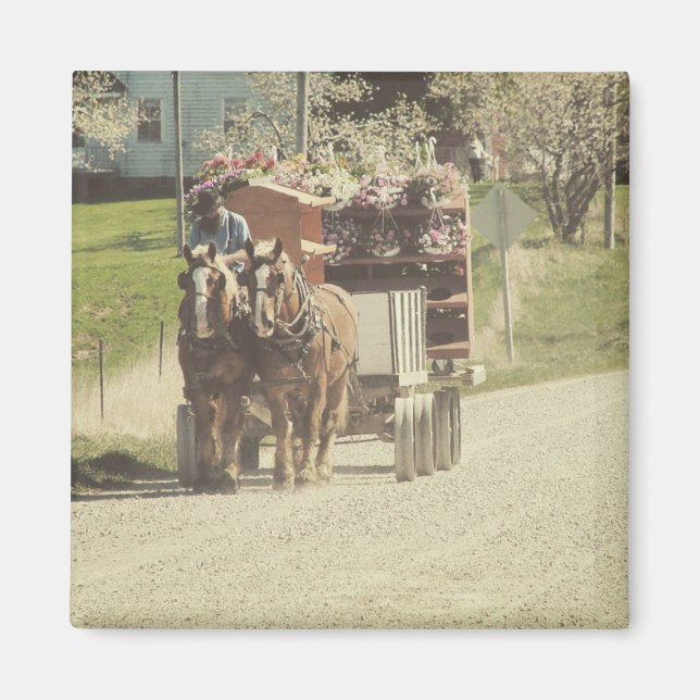 Imán Entrega de flores (Frente)
