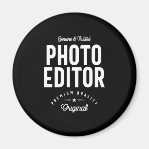 Imán Entrega de títulos de trabajo del editor de fotos