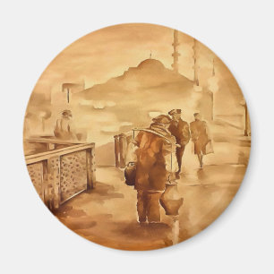 Imán Entrega De Yogur En El Histórico Arte De La Pintur